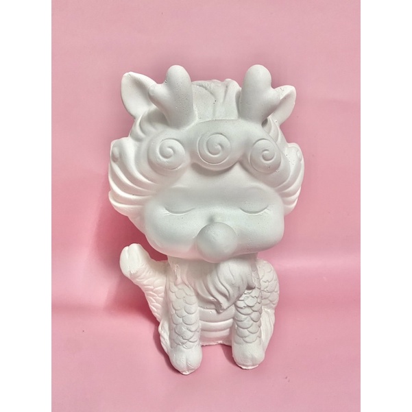 Tô Tượng thạch cao size XXL Em Bé Lân 2 sừng cao cấp