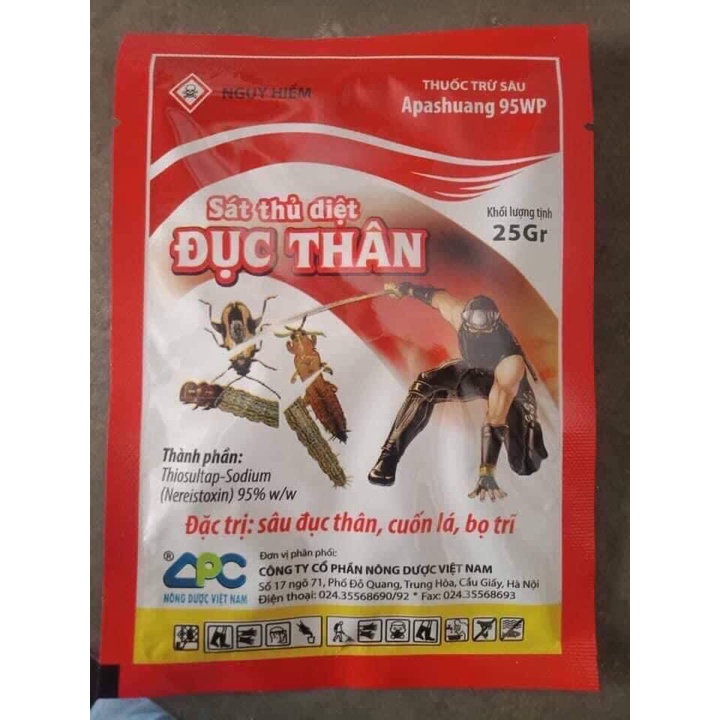 Chế phẩm trừ sâu Apashuang 95WP S.át t.thủ diệt Đục Thân