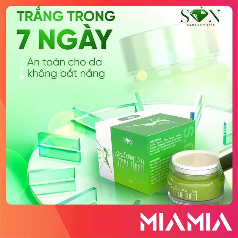 Kem Face SON Màu Xanh Chính Hãng - Kem Dưỡng Trắng Mụn Thâm SON Cosmetic