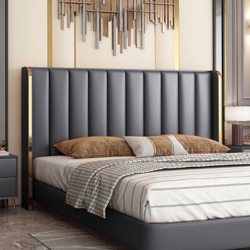 Giường ngủ Châu Âu bọc nỉ - da ⚡ SALE SỐC ⚡ Giường Sofa Phong Cách Hiện Đại Cực Sang Cho Decor Phòng Ngủ