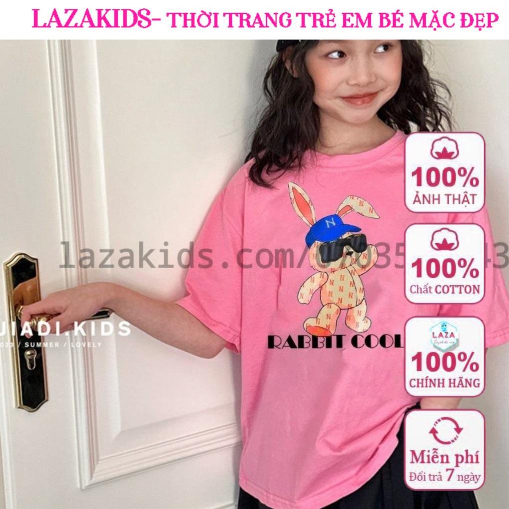 Áo thun bé gái 6 tuổi-15 tuổi RABBIT COOL phong cách Hàn Quốc thời trang mới 2023 cho trẻ em mặc xinh LAZAKIDS