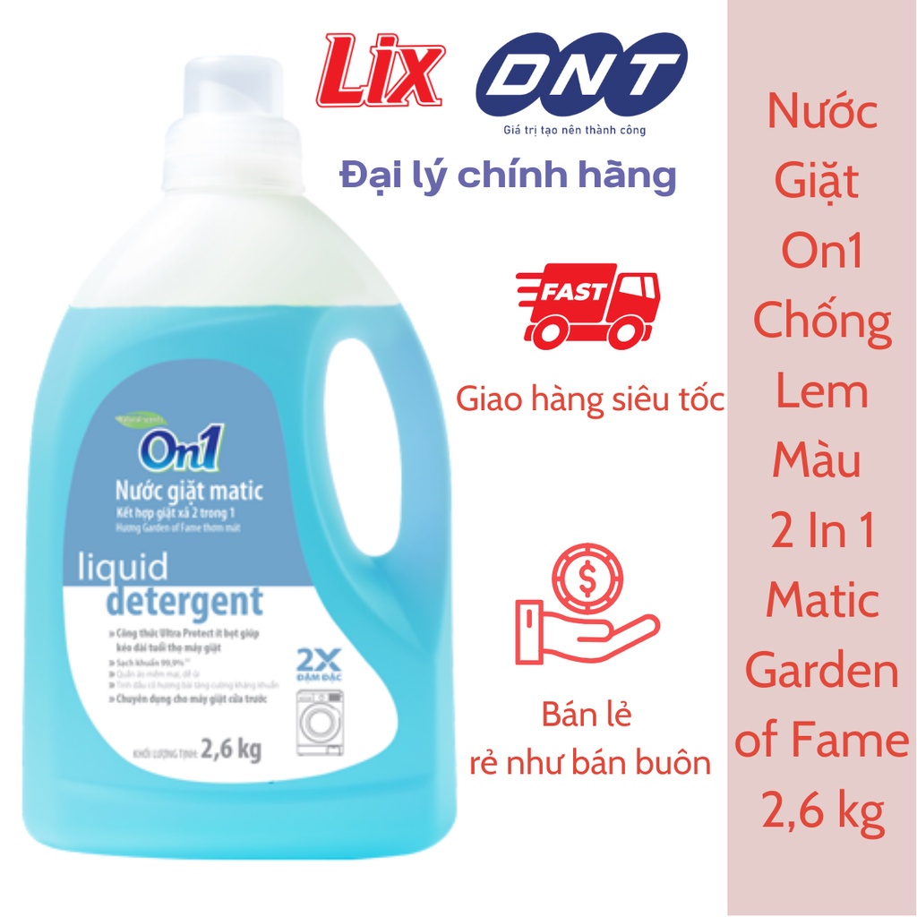 Nước Giặt On1 Matic Garden Of Fame 2,6kg - Phân phối Chính hãng