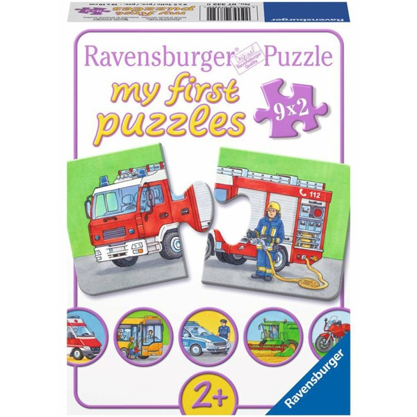 Xếp Hình Puzzle 3D Chủ Đề Cứu Hoả 9 Bộ 2 Mảnh - Ravensburger RV073320