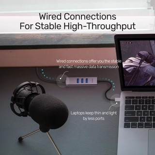 Hub Chia Tín Hiệu USB (3.0) Sang 3 Cổng USB (3.0) Và Cổng LAN Gigabit Ethernet 1000 UNITEK H1906A