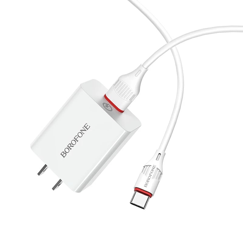 Bộ Sạc Nhanh Borofone Ba21 Chính Hãng 3A, Bộ Sạc Chính Hãng Bảo Hành 12 Tháng