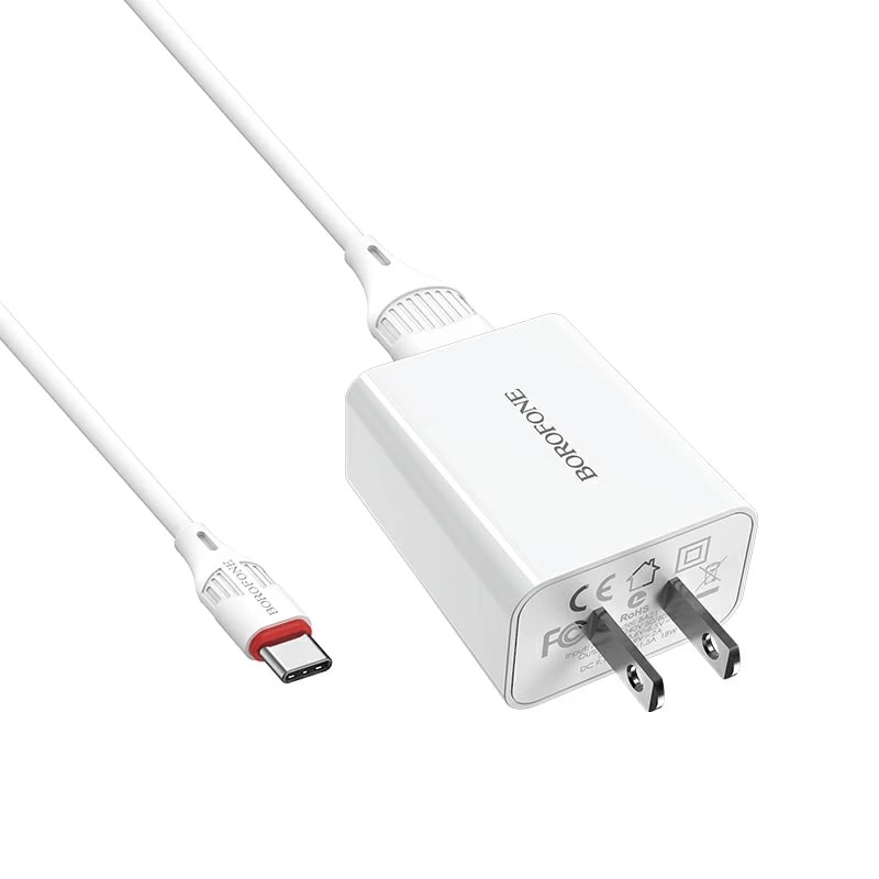Bộ Sạc Nhanh Borofone Ba21 Chính Hãng 3A, Bộ Sạc Chính Hãng Bảo Hành 12 Tháng