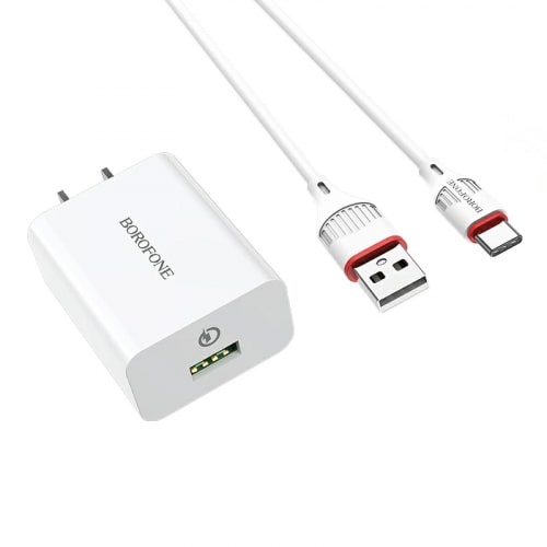 Bộ Sạc Nhanh Borofone Ba21 Chính Hãng 3A, Bộ Sạc Chính Hãng Bảo Hành 12 Tháng
