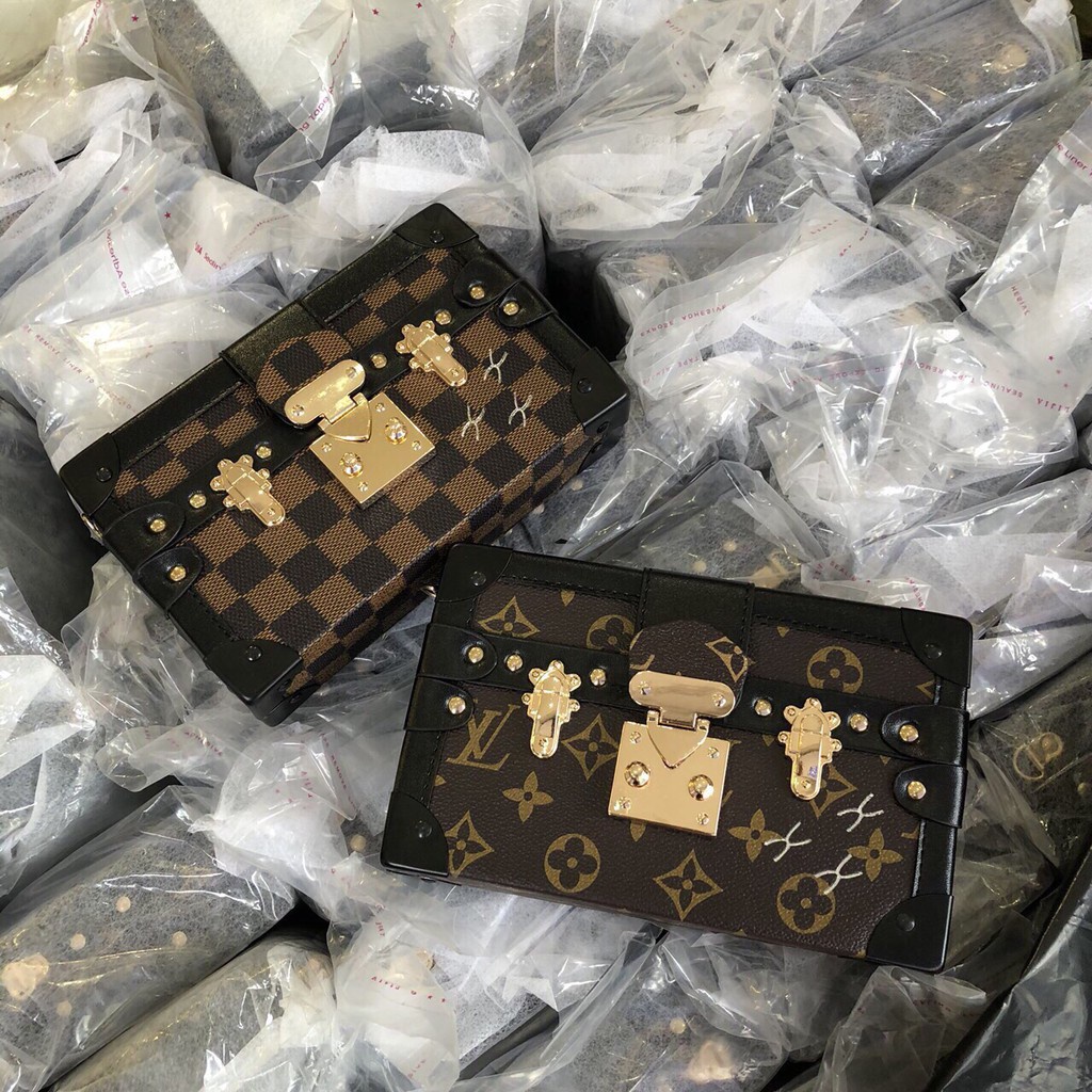 Túi đeo chéo nữ dáng hộp sang chảnh, Túi xách nữ hộp cứng cao cấp