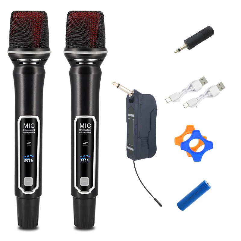 Micro Không Dây UHF A11 Có Thể Sạc Lại Dùng Để Hát Karaoke / Biểu Diễn Sân Khấu