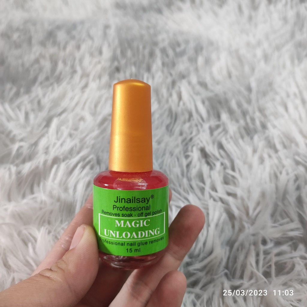 Phá gel Jnailsay Nước phá gel / Sơn phá gel siêu thần tốc chuyên dụng cho làm móng nail(15ml)