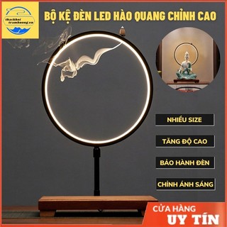 Kệ đèn đặt tượng đa năng  có thể nâng cao hạ thấp vòng đèn, Kệ đèn led hào quang tôn tượng thế hệ mới