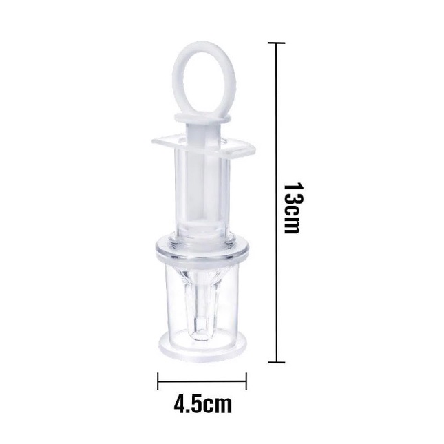 Xi lanh đầu silicon 2 vòi giúp bơm đút bón sữa thuố c cho bé