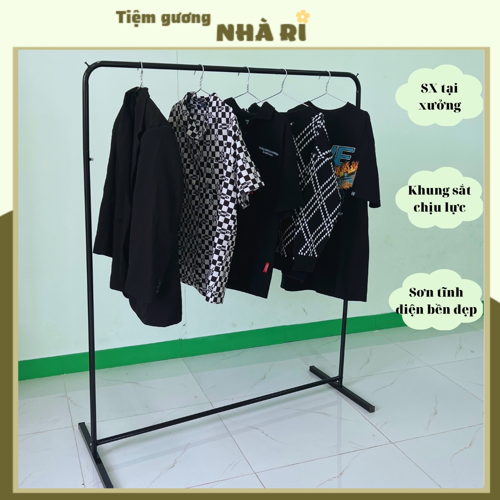 Sào treo quần áo bằng sắt sơn tĩnh điện bền đẹp, chịu lực tốt