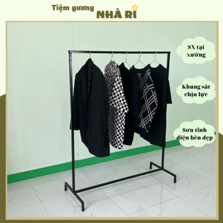 Giá treo quần áo lắp ráp khung sắt sơn tĩnh điện bền đẹp, chịu lực tốt(Tặng kèm ốc vít))