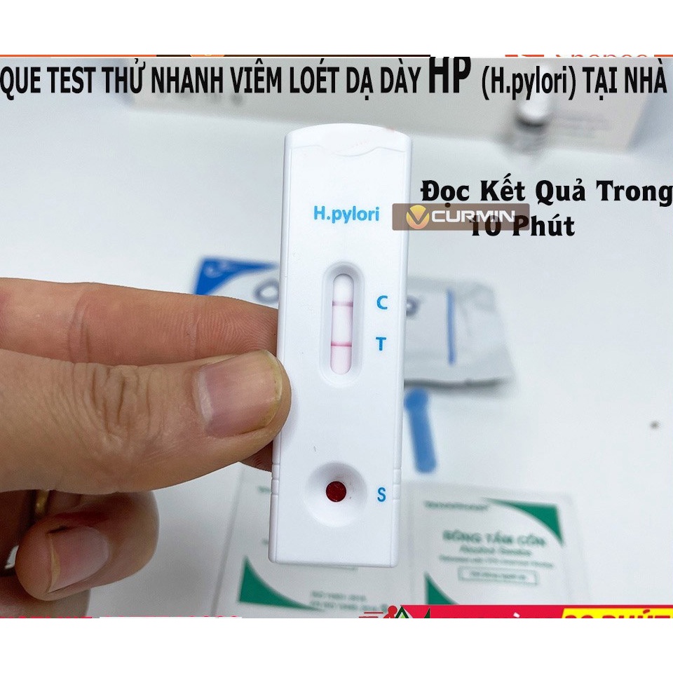 (Chính Hãng) Que Thử Viêm Loét Dạ Dày HP Tại Nhà Fastep Mỹ - Chika
