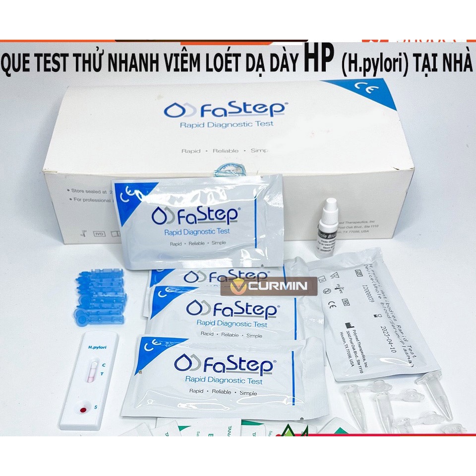 (Chính Hãng) Que Thử Viêm Loét Dạ Dày HP Tại Nhà Fastep Mỹ - Chika