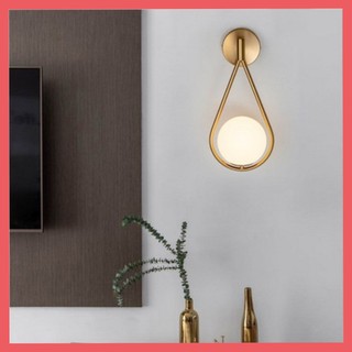 [Tặng Bóng LED] Đèn nội thất treo trường - gắn tường - trang trí nội thất phong cách bắc âu hình cầu