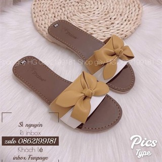 Dép nơ quai phối màu bigsize 35-45