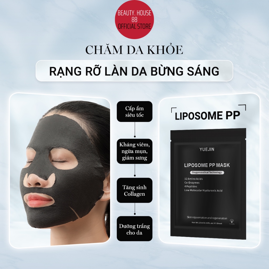 Yuejin Mặt nạ B5 Repair Control EGF và Melasma SOS &amp; Liposome PP Mask - Cấp ẩm, giảm nám phục hồi da (25ml)