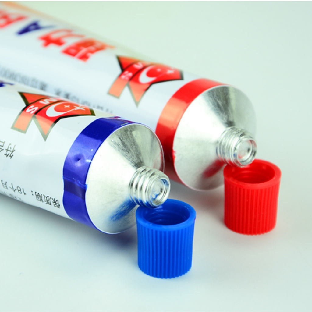 Keo dán AB 2 thành phần, keo dán kim loại nhựa gỗ khô nhanh, keo AB siêu kết dính 20g 80g