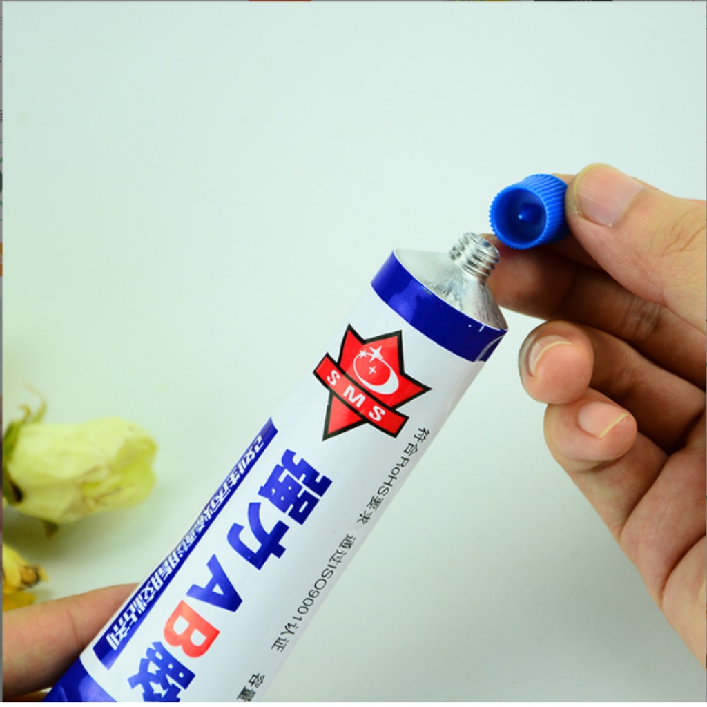 Keo dán AB 2 thành phần, keo dán kim loại nhựa gỗ khô nhanh, keo AB siêu kết dính 20g 80g