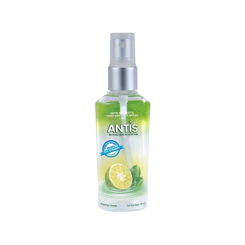 [Hỏa Tốc Q10] Antis - Nước rửa tay sát khuẩn 55ml (Indonesia)