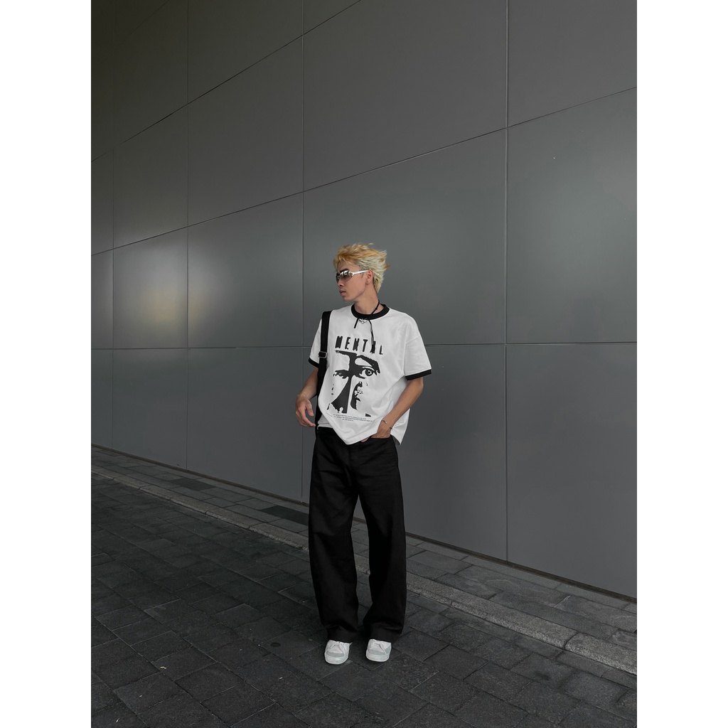 Áo Thun Nam Tay Ngắn In VISION VINTAGE MENTAL® - Boxy Tee