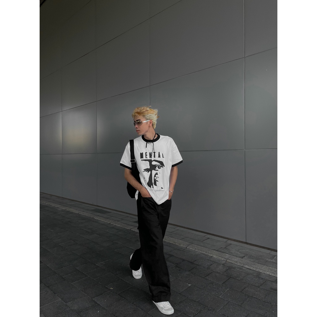 Áo Thun Nam Tay Ngắn In VISION VINTAGE MENTAL® - Boxy Tee