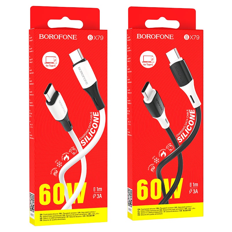 Dây Sạc Nhanh Micro, TypeC, I.P BX79 Chính Hãng, Cáp Sạc 2.4A Borofone Bảo Hành 12 Tháng