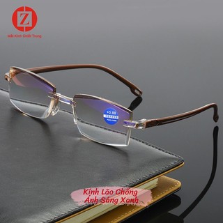 Kính lão viễn thị cho người già, người cao tuổi độ giá rẻ, gọng dẻo bền mã H803 màu nâu