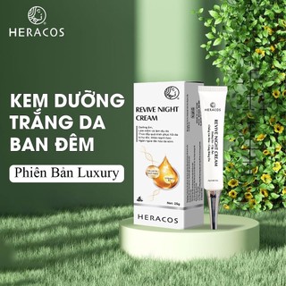 Kem dưỡng da ban đêm Heracos - Cải thiện độ đàn hồi và giảm thiểu nếp nhăn hiệu quả.