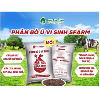 Phân bò hữu cơ vi sinh sfarm túi 5kg