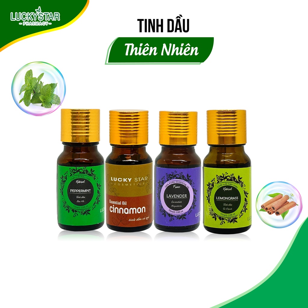 Tinh Dầu Xông Phòng Lucky Star Tặng Quà Treo Xe 10ml