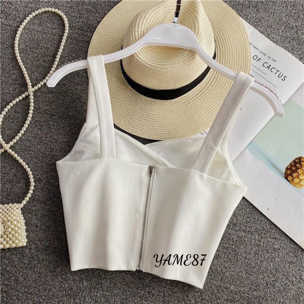 Áo bara áo cropyop 2 dây bản to co giãn 4 chiều  có mút ngực giúp nâng đẩy vòng một phù hợp đi chơi dạo phố
