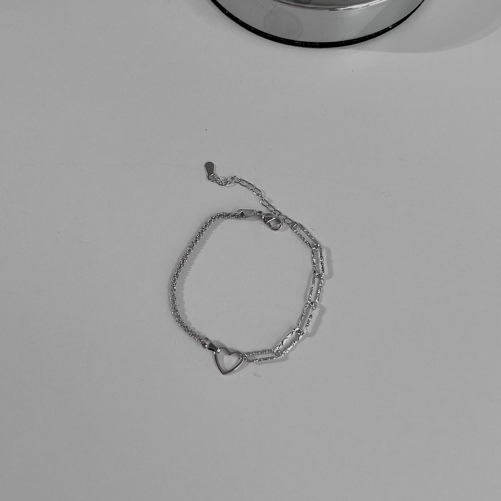 Vòng tay dây mảnh mặt trái tim B09 Choker Club