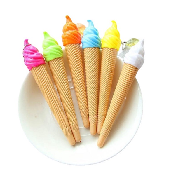 Bút nước kem ốc quế_ bút cute dễ thương _ bút văn phòng phẩm _đồ dùng học sinh giá rẻ