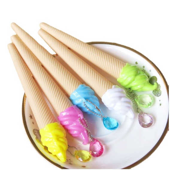Bút nước kem ốc quế_ bút cute dễ thương _ bút văn phòng phẩm _đồ dùng học sinh giá rẻ