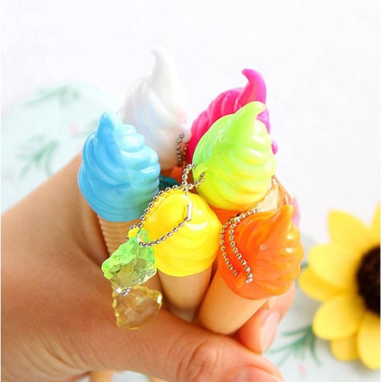 Bút nước kem ốc quế_ bút cute dễ thương _ bút văn phòng phẩm _đồ dùng học sinh giá rẻ