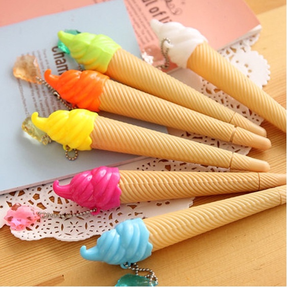 Bút nước kem ốc quế_ bút cute dễ thương _ bút văn phòng phẩm _đồ dùng học sinh giá rẻ