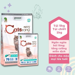 Hạt catsrang cho mèo mọi lứa tuổi túi 1kg- 5kg