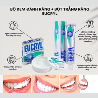 Combo trắng răng eucryl - răng trắng, hết ố vàng, thơm miệng