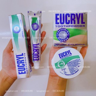 Combo Trắng Răng Eucryl - Răng Trắng, Hết Ố Vàng, Thơm Miệng