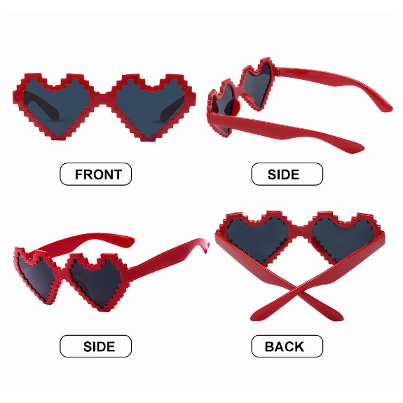 Kính Mát Hình Trái Tim Vui Nhộn Cho Cặp Đôi