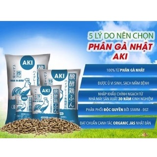Phân gà nhật bản aki sfarm - bao 15kg