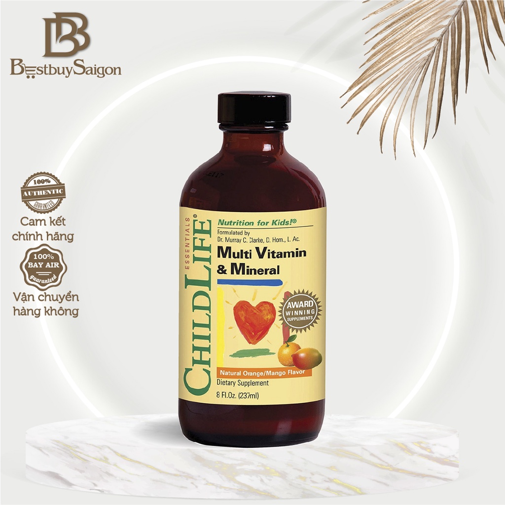 Multi Vitamin & Mineral ChildLife 237ml - Vitamin Tổng Hợp Cho Bé của Mỹ