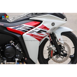 Tem Exciter 155 mẫu RC 2023 (Trắng đỏ)