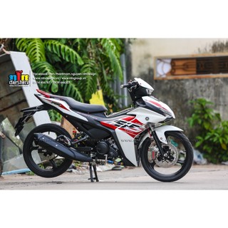 Tem Exciter 155 mẫu RC 2023 (Trắng đỏ)