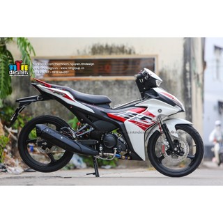 Tem Exciter 155 mẫu RC 2023 (Trắng đỏ)