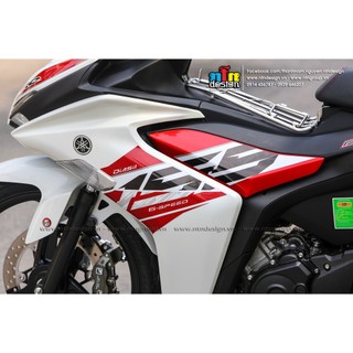 Tem Exciter 155 mẫu RC 2023 (Trắng đỏ)
