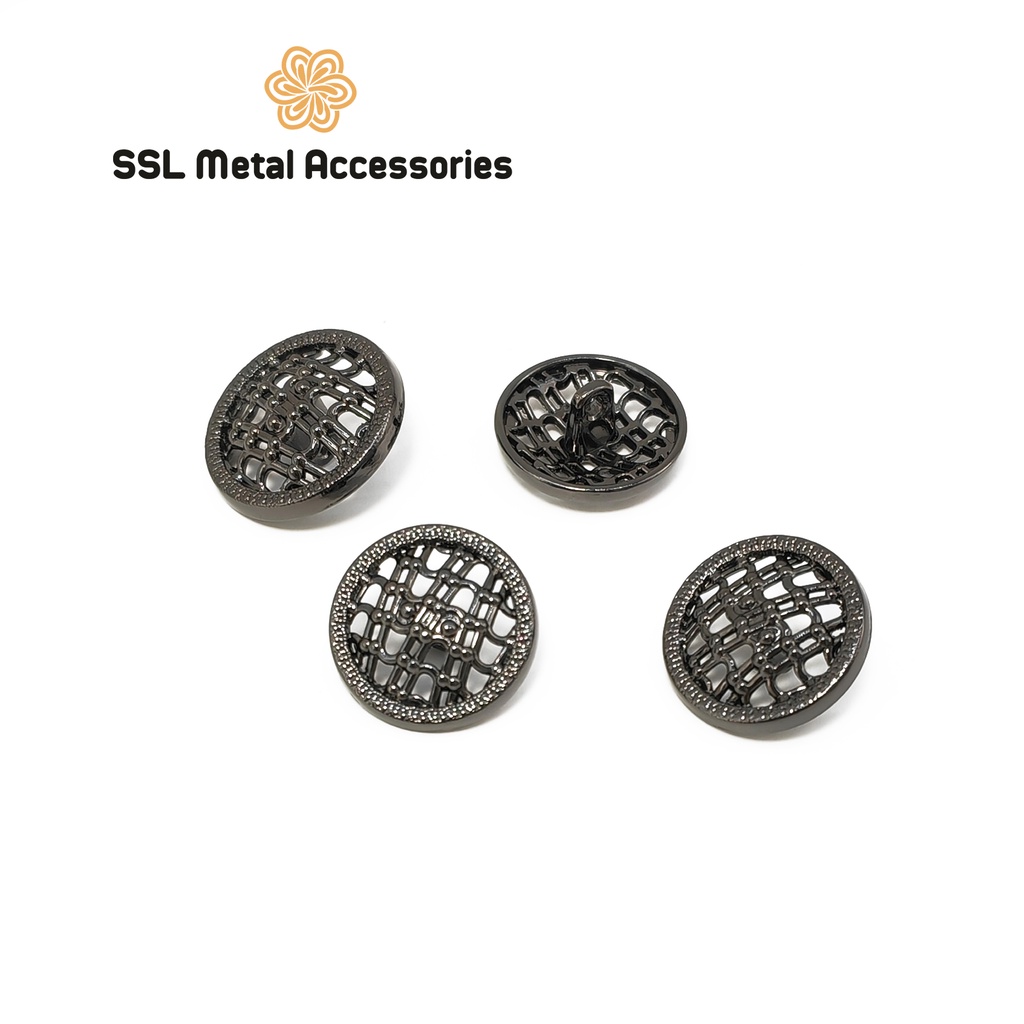 Set 10 cúc áo, nút áo kim loại thời trang mới hình tròn dành cho áo vest, sơ mi, áo dạ... QQ-A37 ,#ssl_accessories